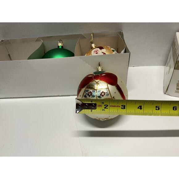 Hand-Decorated Glass Ornaments European-Style Design 3 Ornaments Polish Designed - Picture 11 of 16